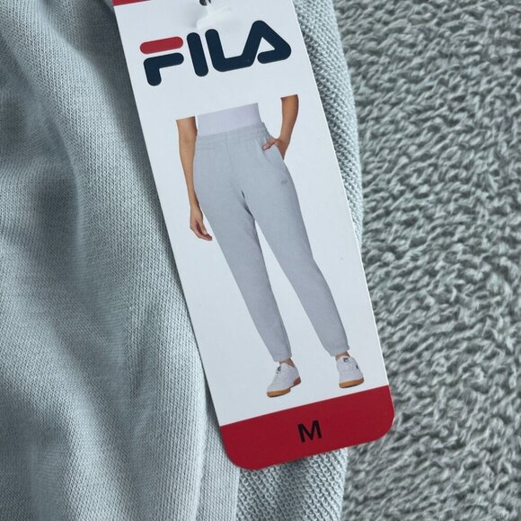 Fila Womens Light Gray Joggers M 60% Cotton 40% Polyester Elastic NWT 0650 - Picture 5 of 12